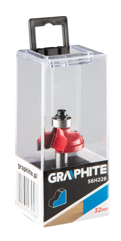 GRAPHITE Felsőmaró kés, profilmaró 32 x 12.9mm, 8mm 56H228
