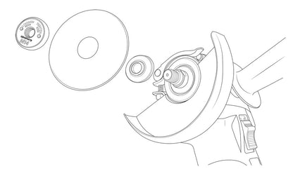 GRAPHITE Gyorsrögzítő anya sarokcsiszolókhoz, klikkes, M14 56H421
