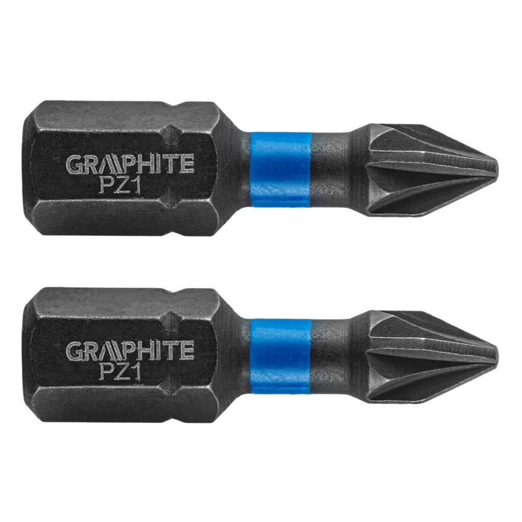 GRAPHITE Torziós ütvecsavarozó bit PZ1x25mm, 2db 56H503
