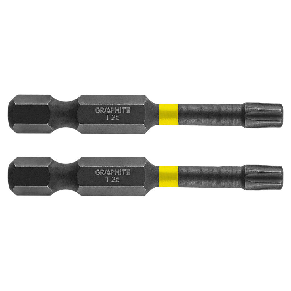 GRAPHITE Torziós ütvecsavarozó bit TX25x50mm, 2db 56H526