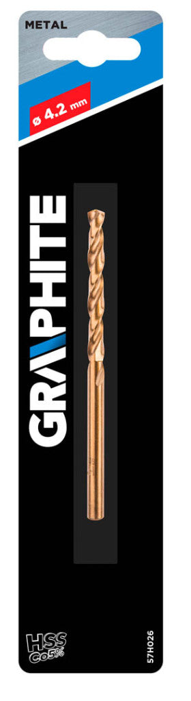 GRAPHITE Csigafúró HSS-COBALT 5% 4.2mm 57H026