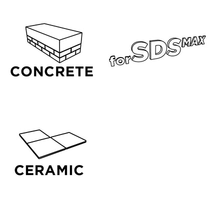 GRAPHITE Lapátvéső SDS MAX 50x400mm, 25 fokban hajlított 57H550