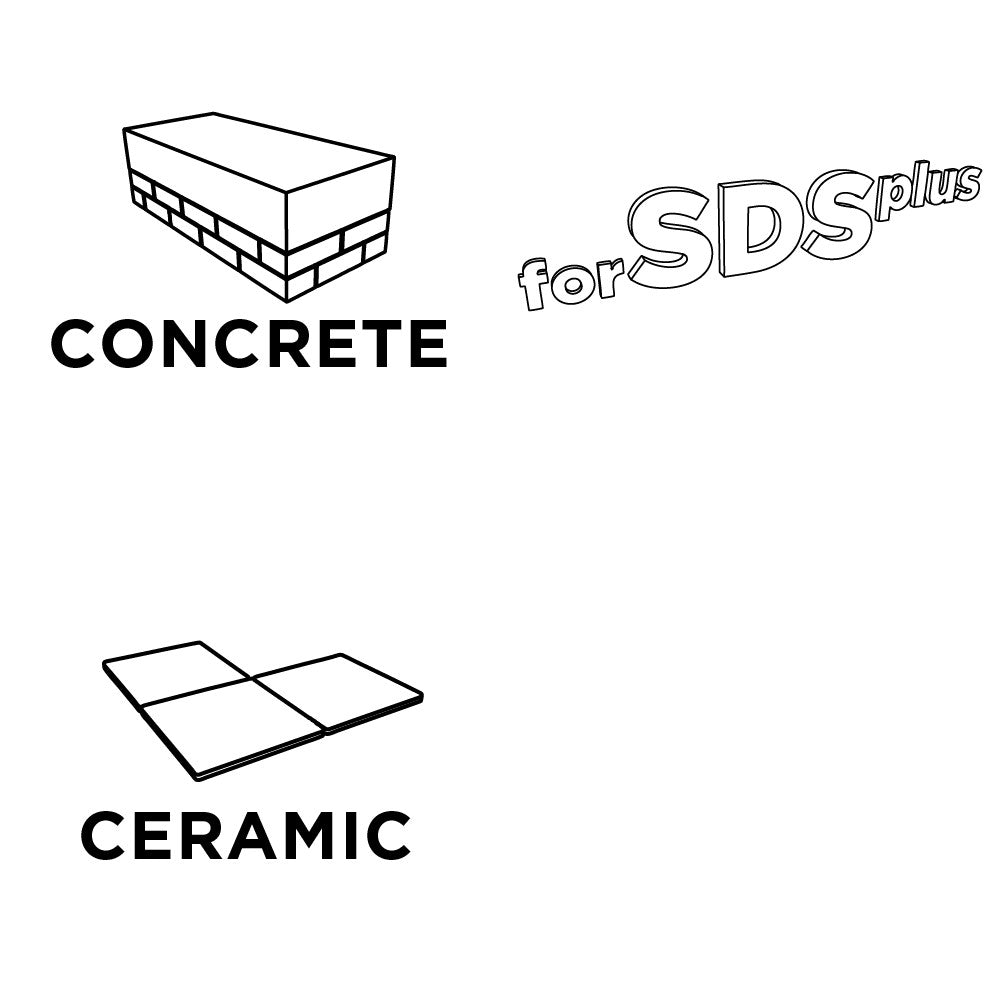GRAPHITE Lapátvéső SDS PLUS 40x250mm, 25 st. 57H554