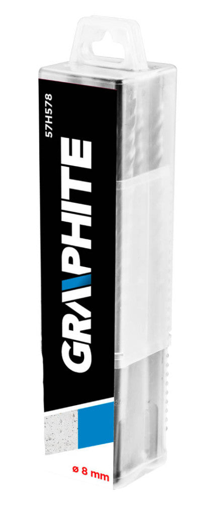 GRAPHITE Betonfúró SDS PLUS 8x160mm, 4 élű hegy, 10db 57H578