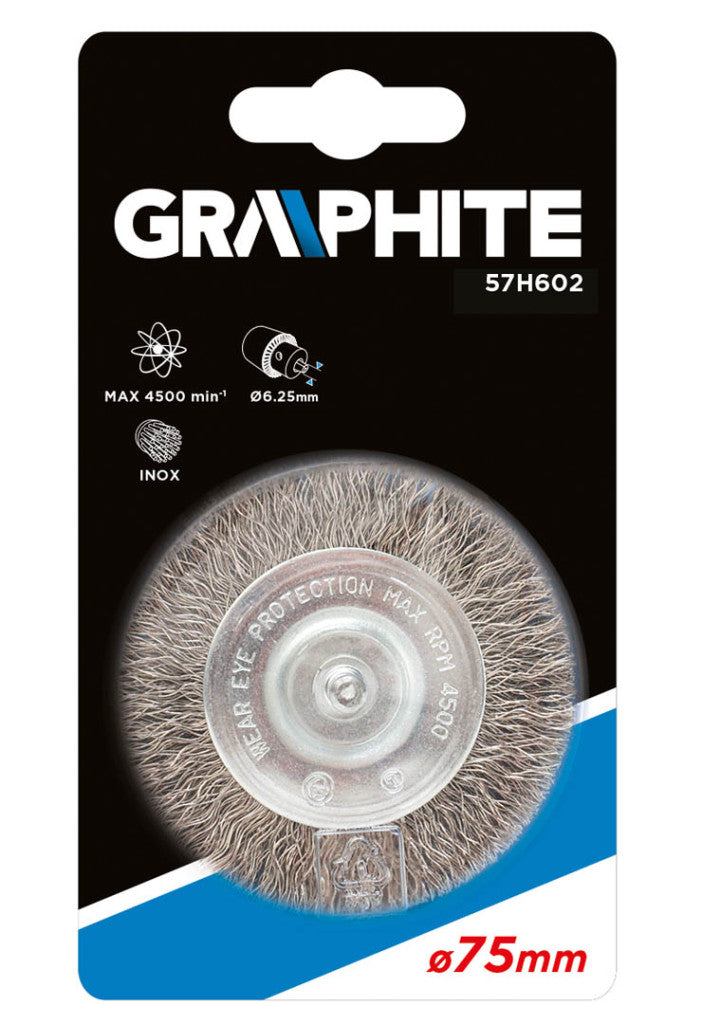 GRAPHITE DRÓTKORONG CSAPOS TÁNYÉR 75MM 57H602