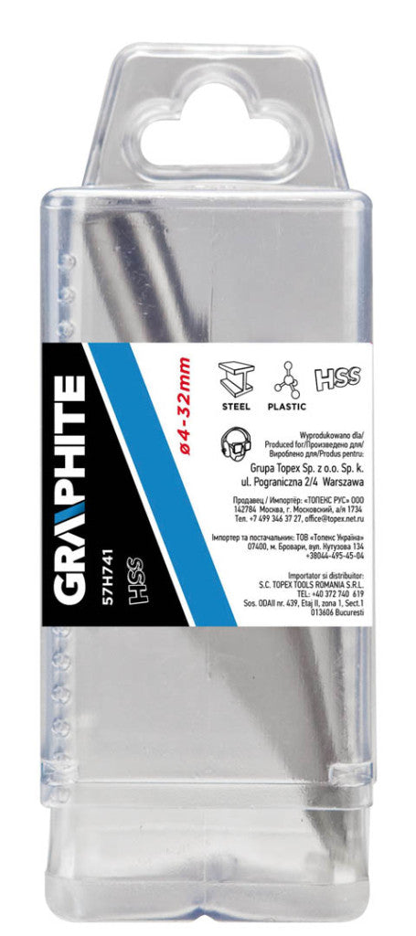 GRAPHITE Kúpos fúró FOKOZATMENTES 4-32mm 57H741