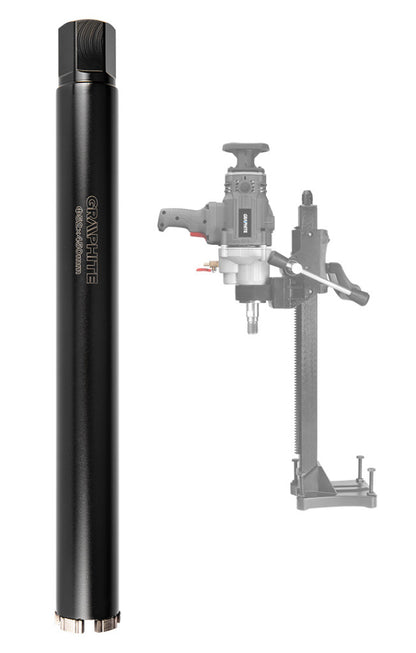 GRAPHITE Gyémánt magfúró korona, 52x450mm, 5 szegmenses, 58G540 géphez 57H858