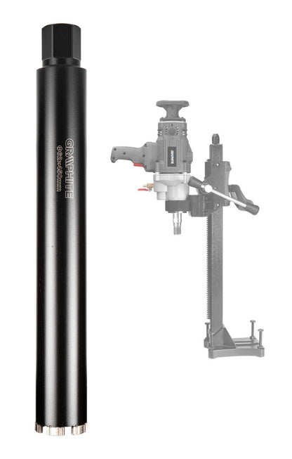 GRAPHITE Gyémánt magfúró korona, 62x450mm, 6 szegmenses, 58G540 géphez 57H859
