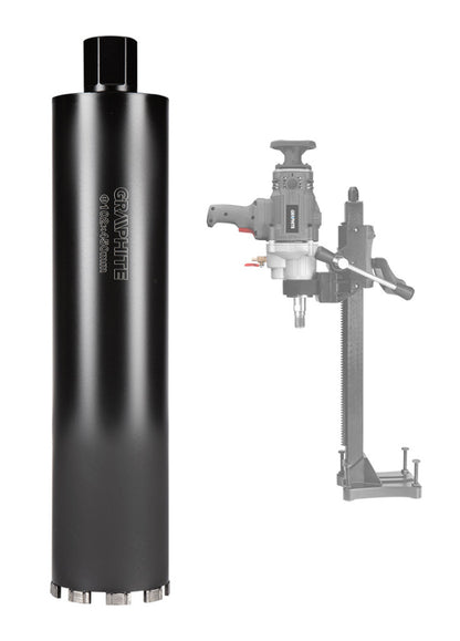 GRAPHITE Gyémánt magfúró korona, 102x450mm, 9 szegmenses, 58G540 géphez 57H862