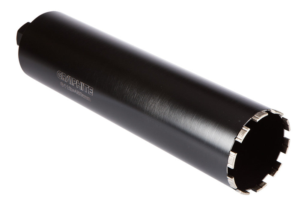 GRAPHITE Gyémánt magfúró korona, 112x450mm, 10 szegmenses, 58G540 géphez 57H863
