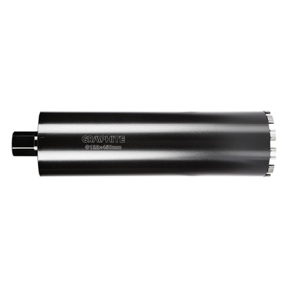 GRAPHITE Gyémánt magfúró korona, 122x450mm, 11 szegmenses, 58G540 géphez 57H864