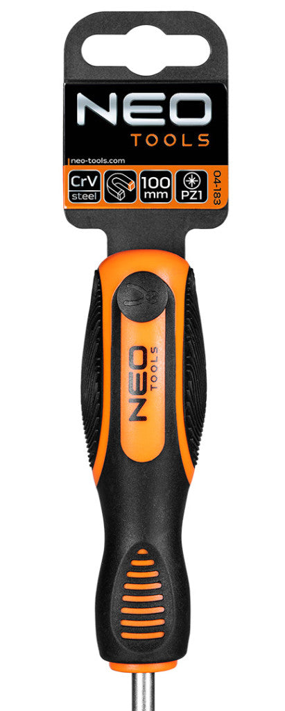 NEO TOOLS Csavarhúzó PZ1x100mm 25 év garanciával 04-183