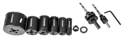 GRAPHITE Körkivágó készlet, bi-metál, HSS Co 8%, 19,25,30,35,40,68mm 57H921