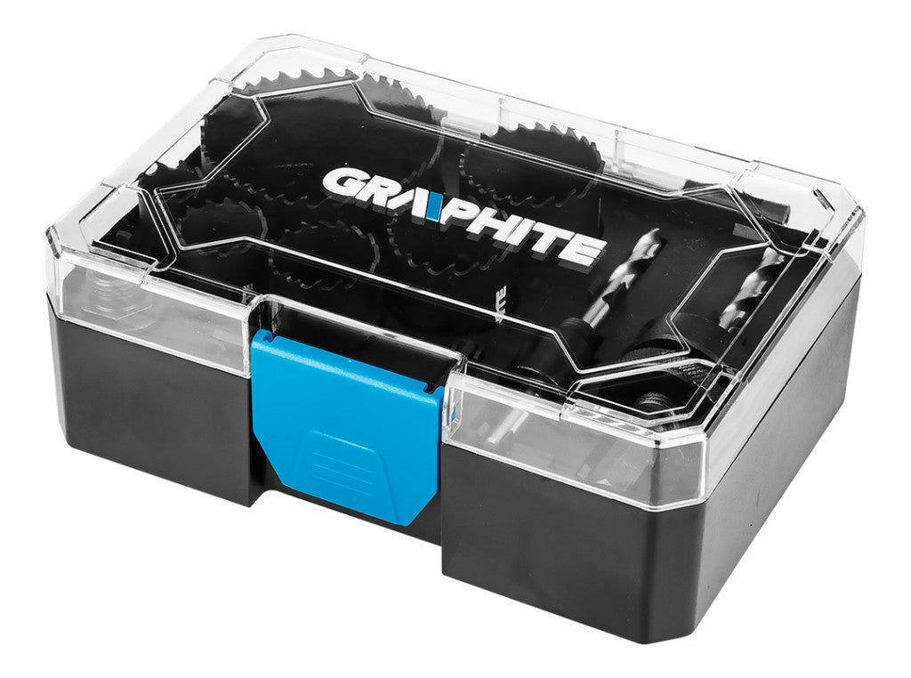 GRAPHITE Körkivágó készlet, bi-metál, HSS Co 8%, 19,25,30,35,40,68mm 57H921
