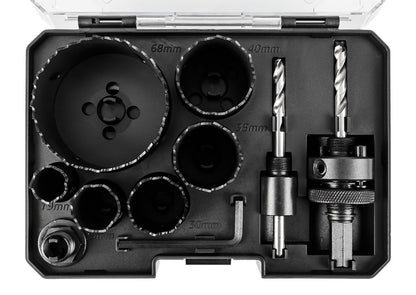 GRAPHITE Körkivágó készlet, bi-metál, HSS Co 8%, 19,25,30,35,40,68mm 57H921
