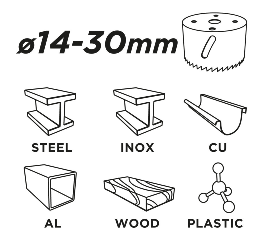 GRAPHITE ADAPTER KÖRKIVÁGÓHOZ 30MM-NÉL KISEBB KÖRKIVÁGÓHOZ 57H938