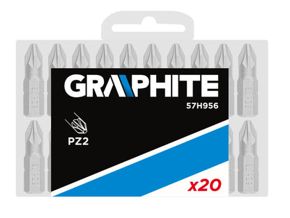 GRAPHITE Csavarhúzó bit PZ2 20db 57H956