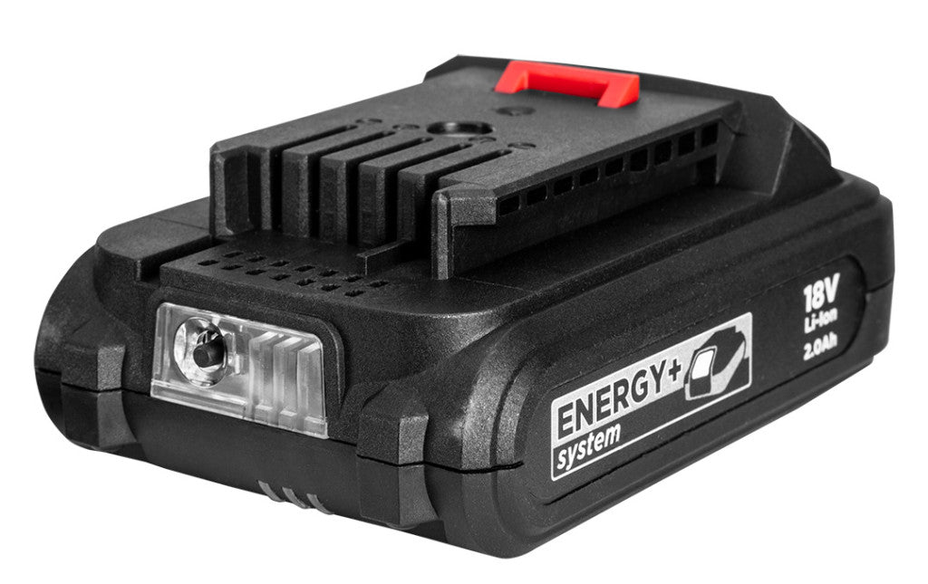 GRAPHITE Akkus fúró Energy+, 18V/2Ah, 10mm gyorstokmány, akku+töltő! 3 év garanciával 58G000-SET1