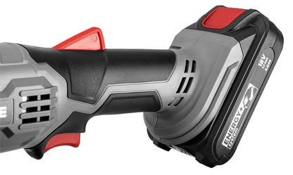 GRAPHITE Akkus sarokcsiszoló Energy+, 18V, 115x22.2mm, akku nélkül!!! 3 év garanciával 58G003