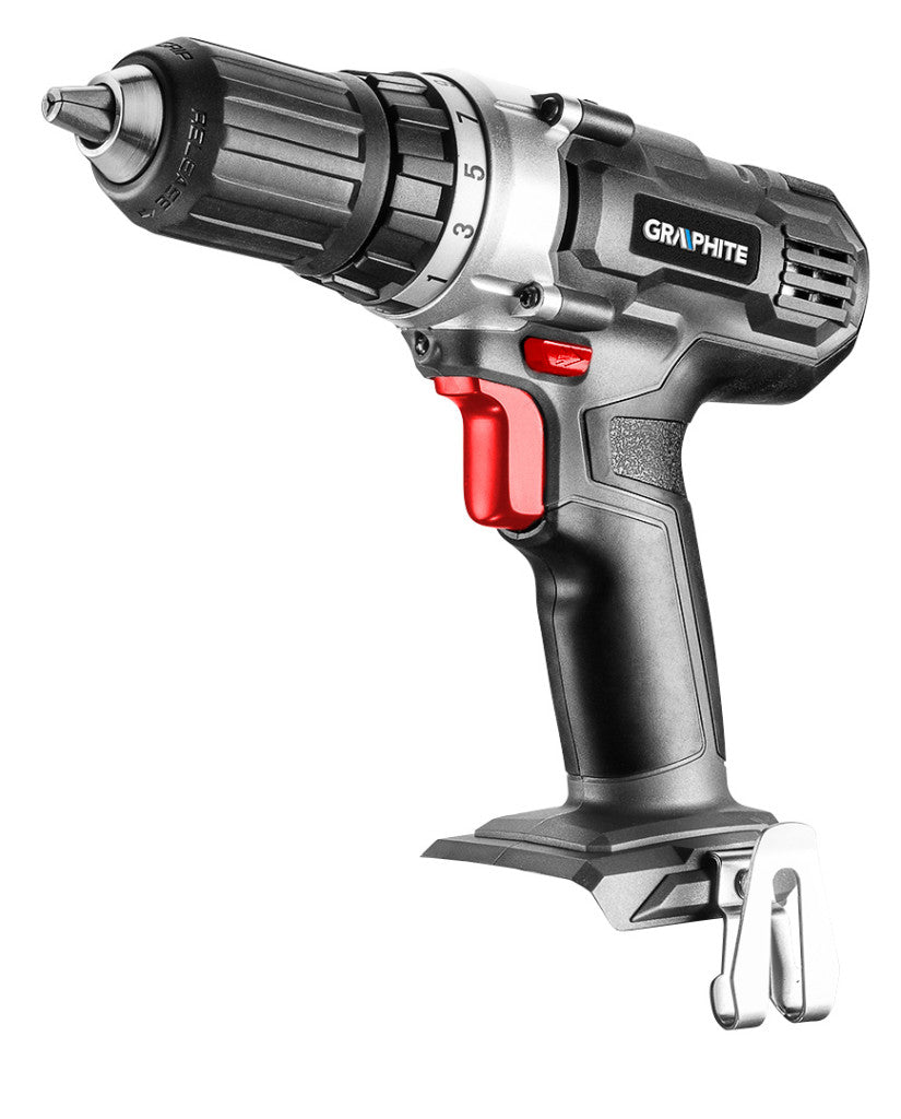 GRAPHITE Akkus fúró Energy+, 18V, 13mm gyorstokmány, akku nélkül!!! 3 év garanciával 58G006