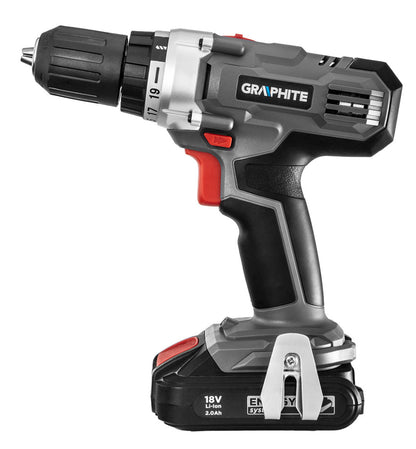 GRAPHITE Akkus fúró Energy+, 18V, 13mm gyorstokmány, akku nélkül!!! 3 év garanciával 58G006