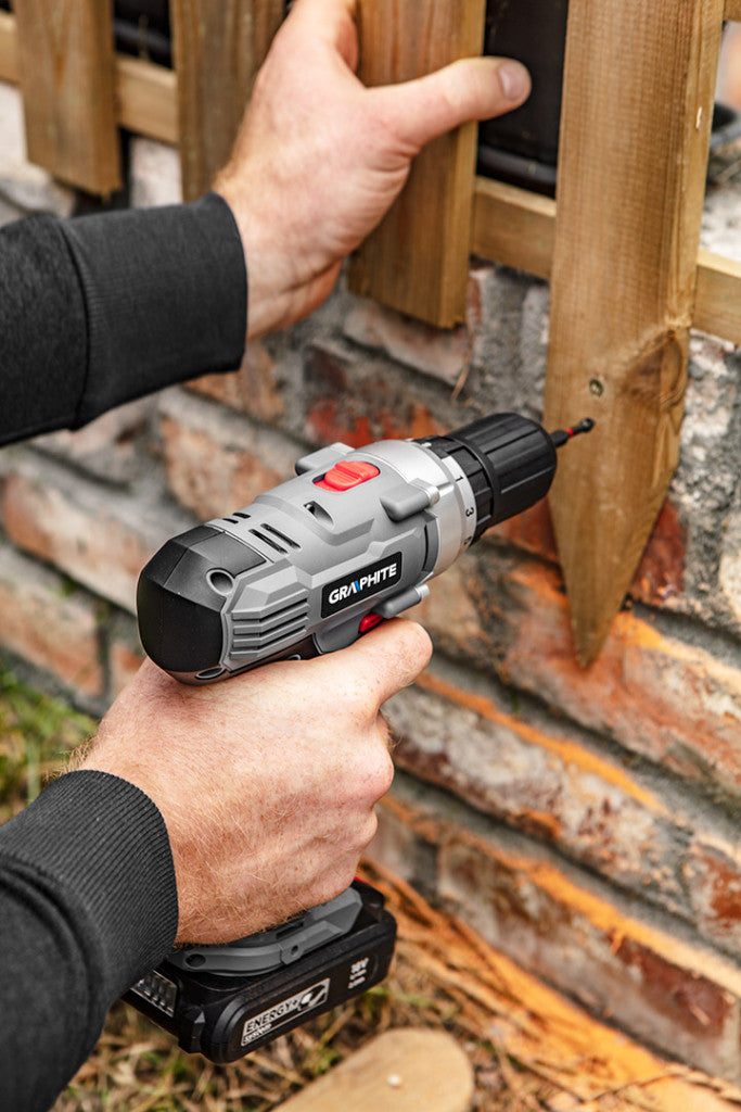 GRAPHITE Akkus fúró Energy+, 2db akku+töltő!, 18V/2Ah, 13mm, koffer 3 év garanciával 58G006-SET2