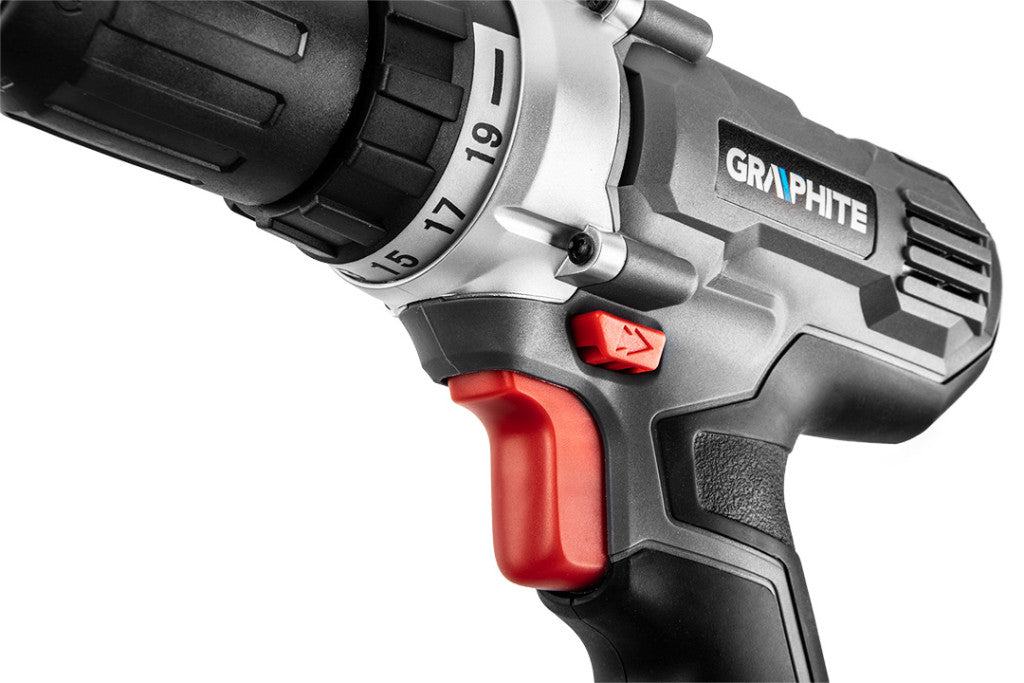 GRAPHITE Akkus fúró Energy+, 2db akku+töltő!, 18V/2Ah, 13mm, koffer 3 év garanciával 58G006-SET2