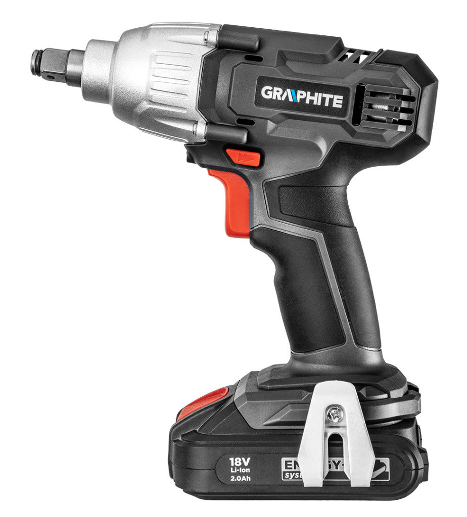 GRAPHITE Akkus ütvecsavarozó 1/2"(négyszög), Energy+, 18V, akku nélkül!!! 3 év garanciával 58G018