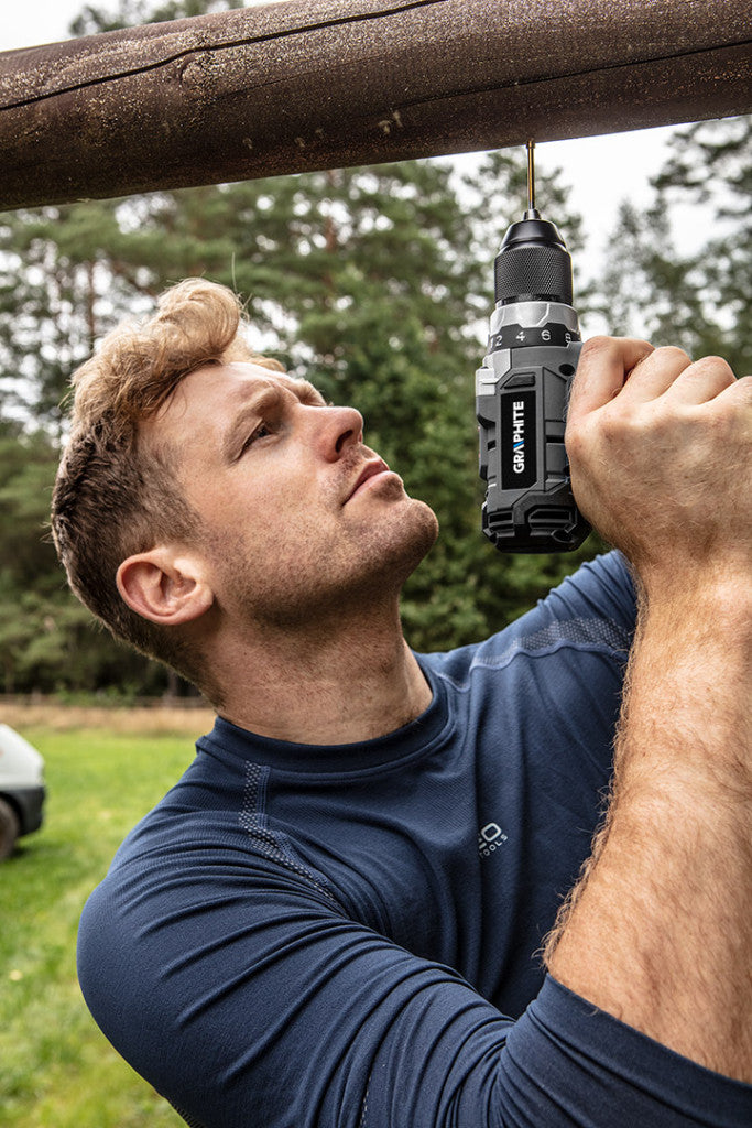 GRAPHITE Akkus szénkefementes fúró Energy+, 18V, 13mm gyorstokmány, akku nélkül!!! 3 év garanciával 58G019