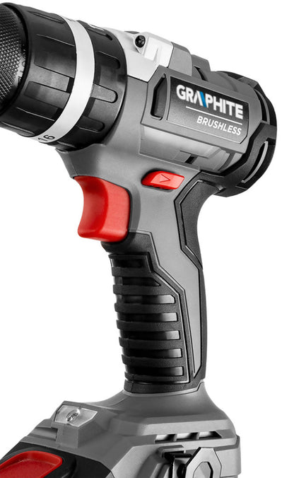 GRAPHITE Akkus szénkefementes fúró, csavarozó, ütvefúró Energy+, 18V, akku nélkül!!! 3 év garanciával 58G020