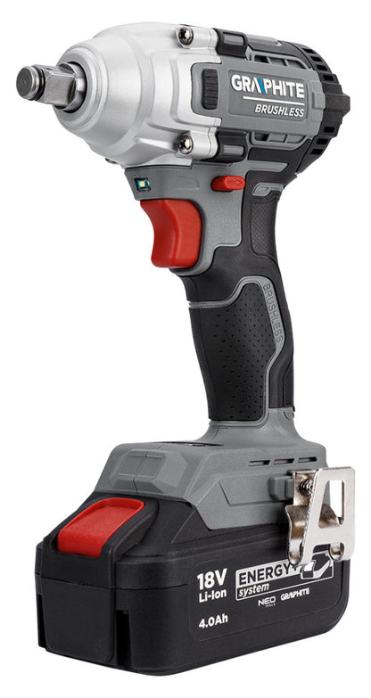 GRAPHITE Akkus szénkefementes ütvecsavarozó, Energy+ 18V, 330Nm, akku nélkül 3 év garanciával 58G028-1