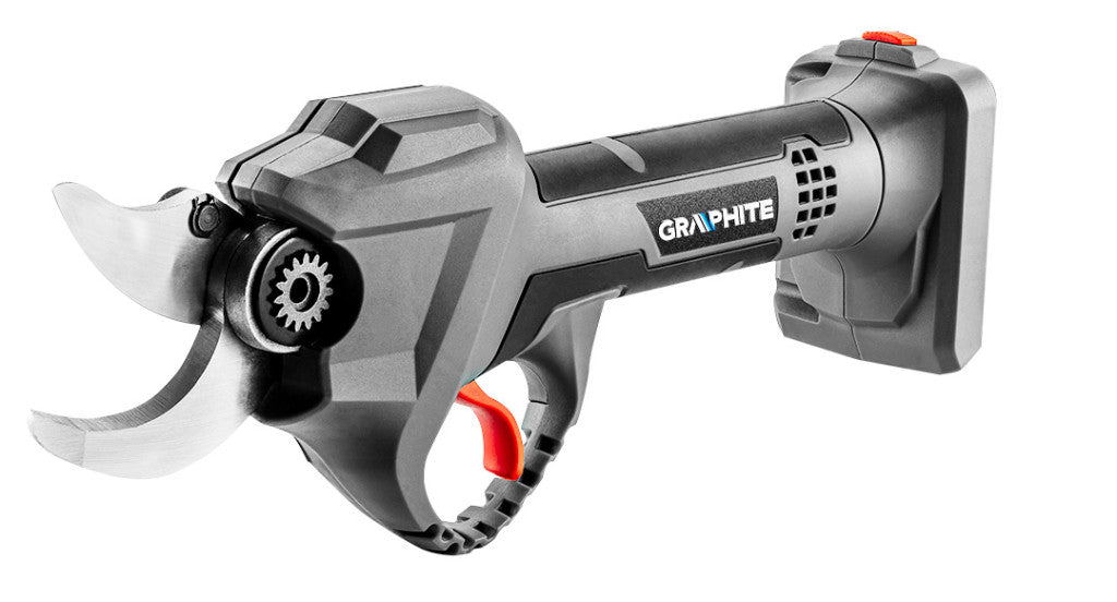 GRAPHITE Akkus szénkefementes metszőolló, ágvágó, max. 30mm vágás, Energy+ 18V, akku nélkül!!! 3 év garanciával 58G029