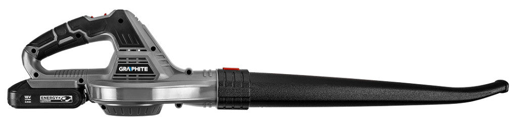 GRAPHITE Akkus lombfúvó Energy+, 18V, 190km/h, akku nélkül!!! 3 év garanciával 58G031
