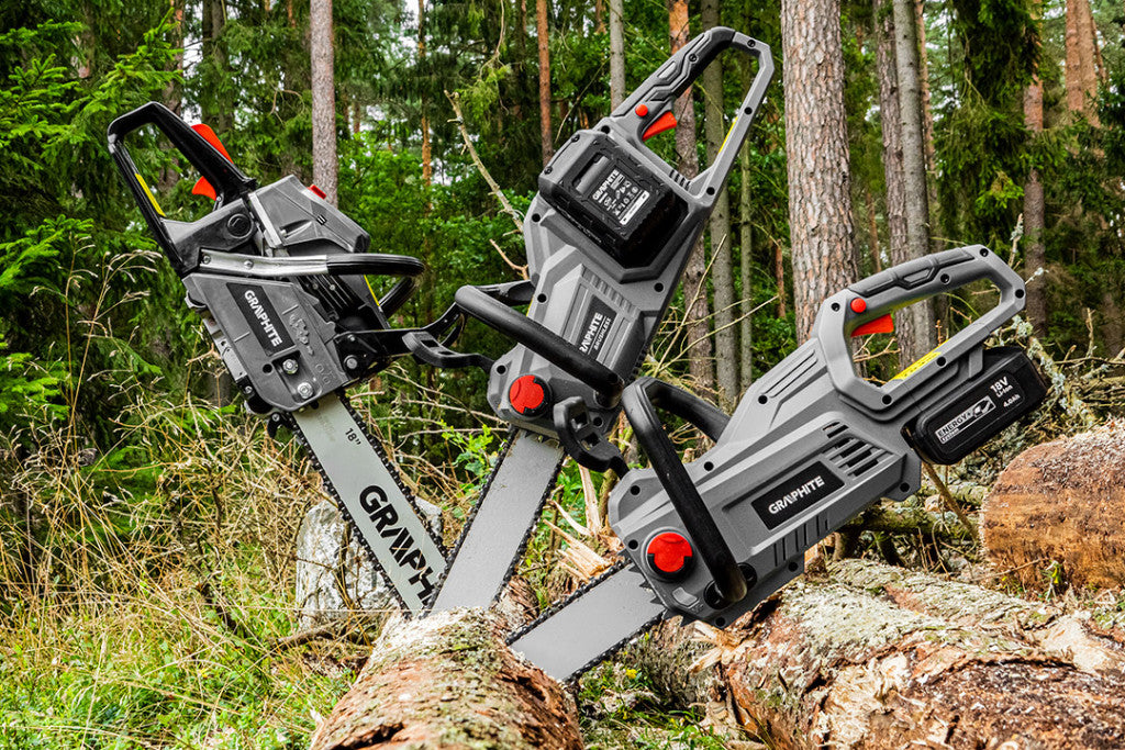 GRAPHITE Akkus láncfűrész Energy+ 18V Li-Ion, 10"(250mm) láncvezető, akku nélkül!!! 3 év garanciával 58G034