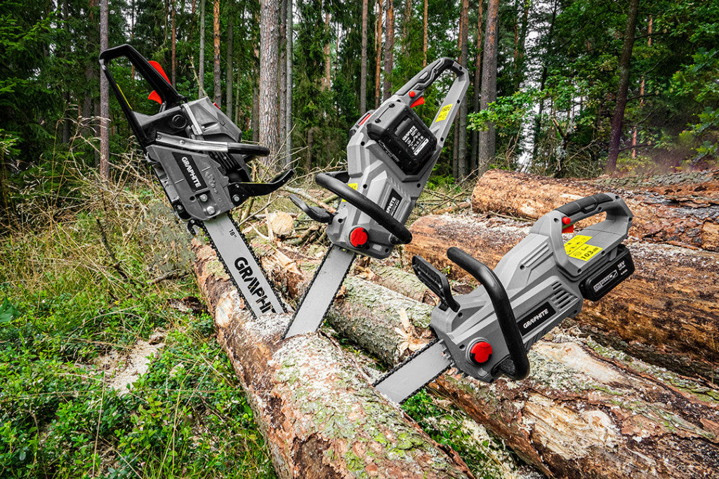 GRAPHITE Akkus láncfűrész Energy+ 18V Li-Ion, 10"(250mm) láncvezető, akku nélkül!!! 3 év garanciával 58G034