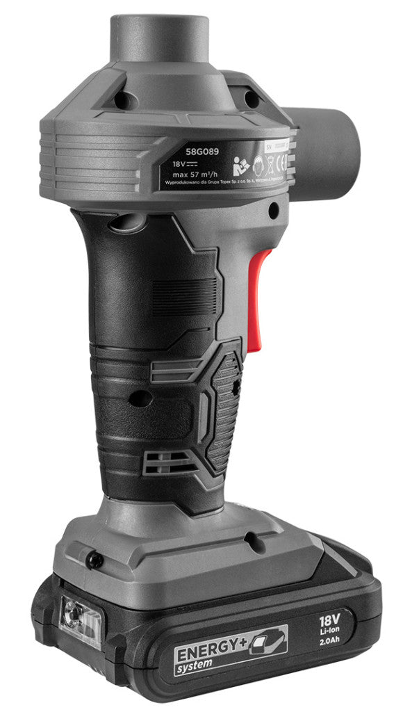 GRAPHITE Akkus pumpa, fúvó-szívó Energy+ 18V, Li-Ion, akku nélkül!!! 3 év garanciával 58G089
