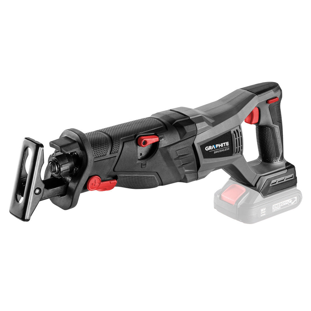GRAPHITE Akkus szénkefementes orrfűrész, Energy+ 18V, akku nélkül!!! 3 év garanciával 58G096