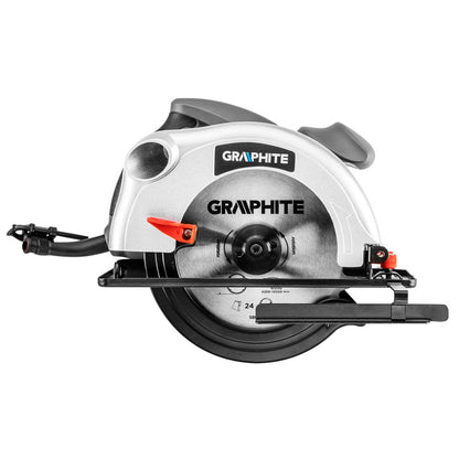 GRAPHITE Körfűrész 1200 W, 185mm, vágásmélység: 65/43mm, tartozék: párhuzamvezető, tartalék vágótárcsa, koffer 3 év garanciával 58G488