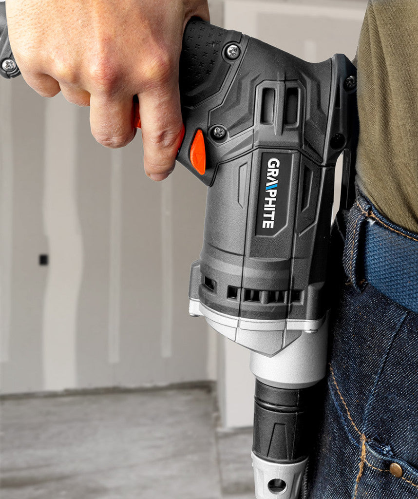 GRAPHITE Csavarozógép, gipszkartonhoz/építőlemezekhez, kuplungos 230V/520W, 0-4200 fordulat/perc, hordtáska 3 év garanciával 58G794