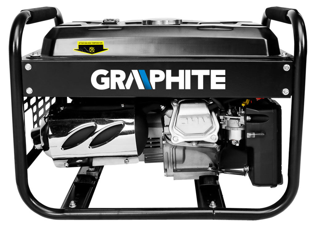 GRAPHITE Áramfejlesztő, generátor, 2-2.2KW, 4 ütemű benzinmotor 3 év garanciával 58G904
