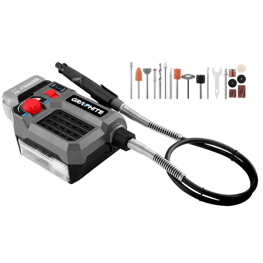 GRAPHITE Akkus multi csiszológép Energy+ 18V, akku nélkül!!! 3 év garanciával 58GE107