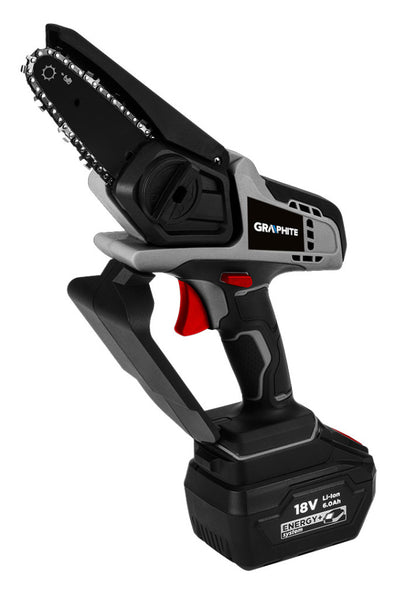 GRAPHITE Akkus mini láncfűrész, Energy+, 18V, 0-5400 fordulat/perc 3 év garanciával 58GE116