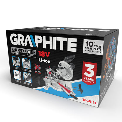 GRAPHITE AKKUS GÉRVÁGÓGÉP, ENERGY+ 18V, 210/30MM TÁRCSA, AKKU NÉLKÜL 3 év garanciával 58GE121