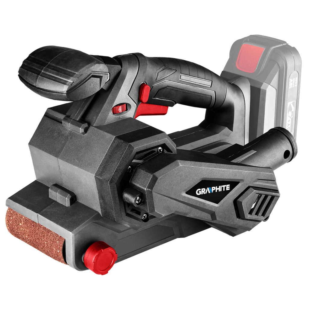 GRAPHITE Akkus szalagcsiszoló, Energy+, 18V, 120-350 1/min 3 év garanciával 58GE136