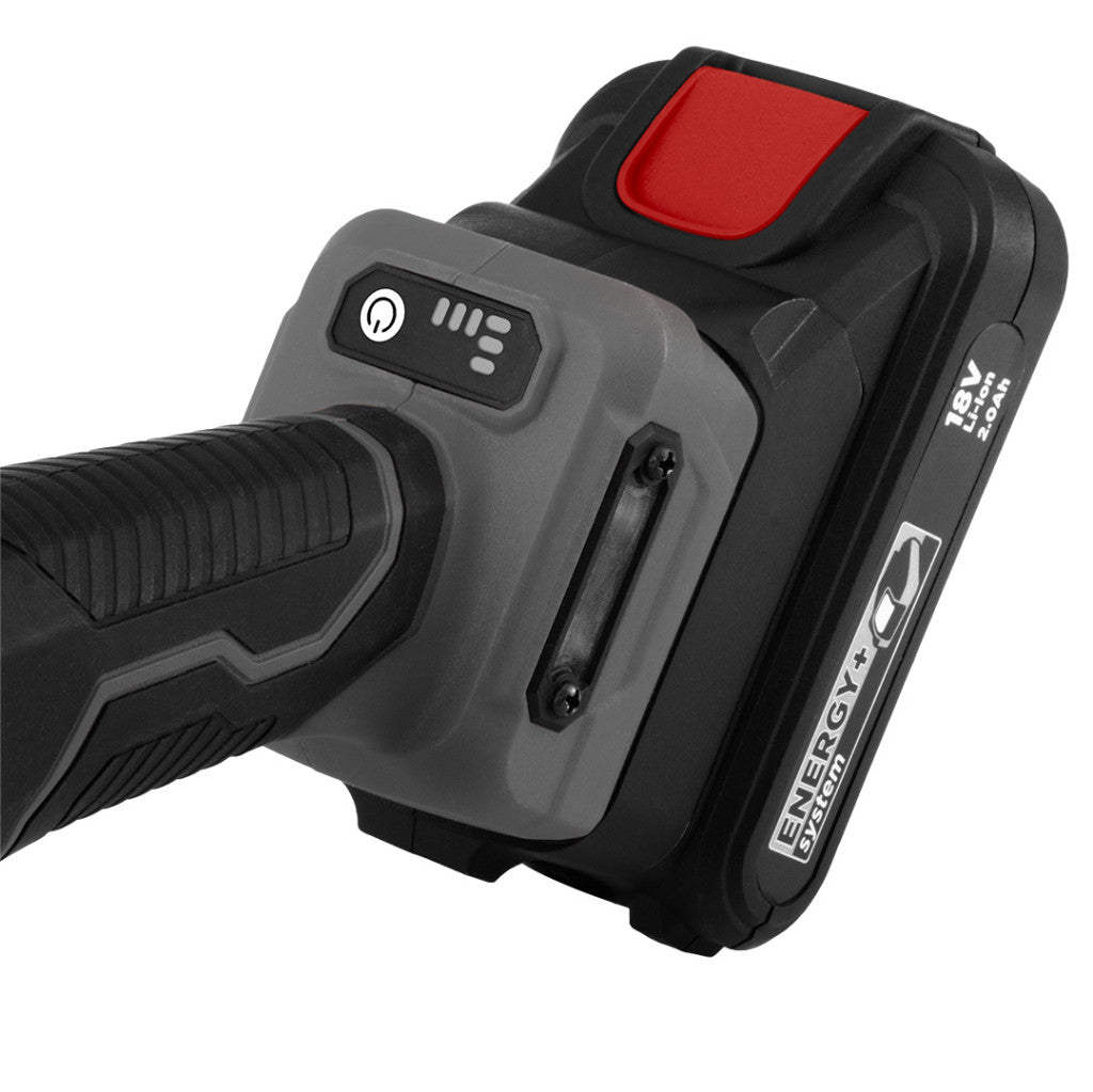 GRAPHITE Akkus szénkefementes sarokcsiszoló, Energy+ ,18V , 125mm, 9200 ford/perc, akku nélkül 3 év garanciával 58GE142