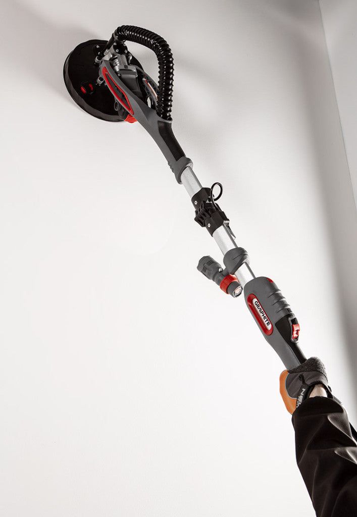 GRAPHITE Falcsiszoló 710W, 215mm, kerek és háromszögletű csiszolófej, LED világítással 3 év garanciával 59G264