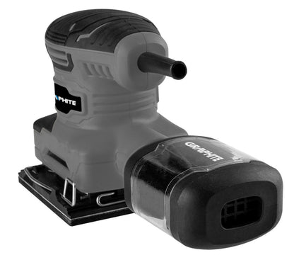 GRAPHITE Rezgőcsiszoló 240W, 110 x 100mm, 3db talppal 3 év garanciával 59G322