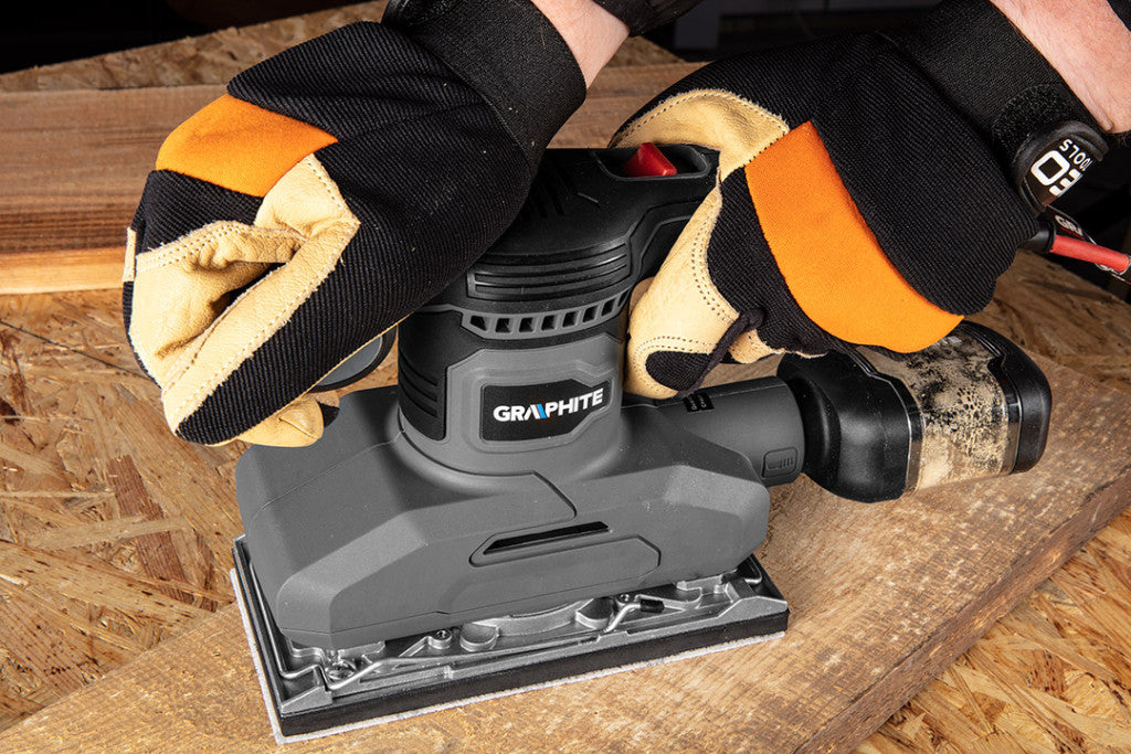 GRAPHITE Rezgőcsiszoló 260W, 90 x 187mm 3 év garanciával 59G326