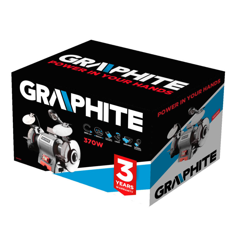 GRAPHITE KÖSZÖRŰGÉP 370W 150MM 3 év garanciával 59G383