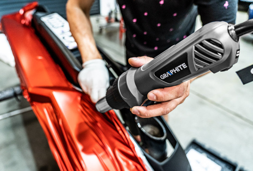GRAPHITE Hőlégfúvó 2000W, egyenes markolat, hőfokszabályzós I: 350ºC, II: 550ºC 3 év garanciával 59G523